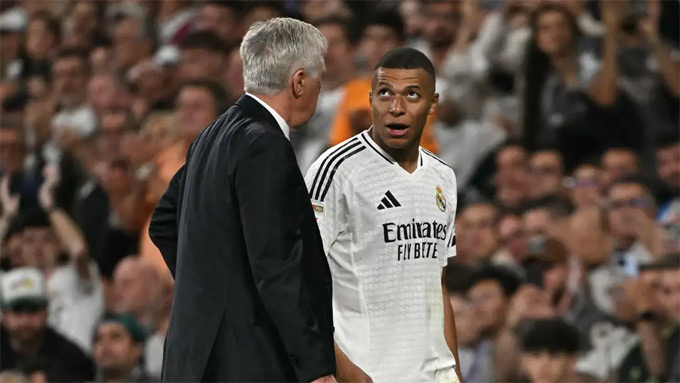 HLV Ancelotti sẽ không mạo hiểm sử dụng Mbappe